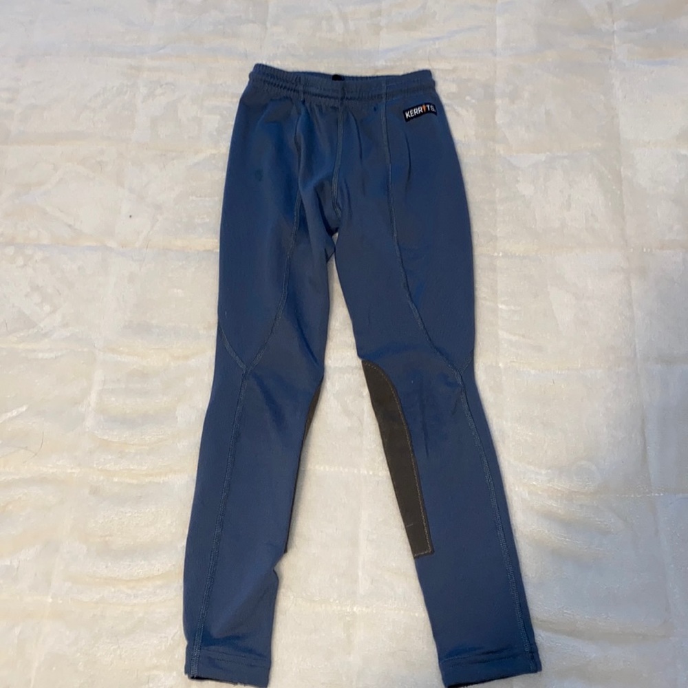Grey-blue Kerrits riding leggings size XS girls.